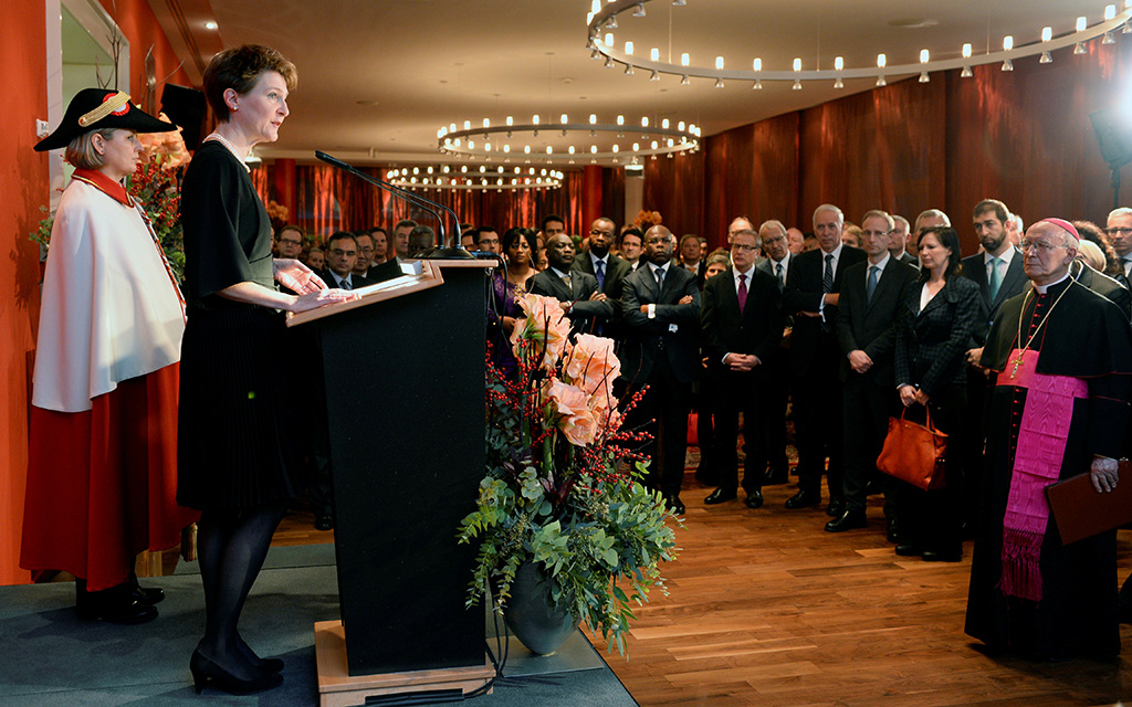 Cerimonia di presentazione degli auguri di Buon Anno del Corpo diplomatico, 14.01.2015